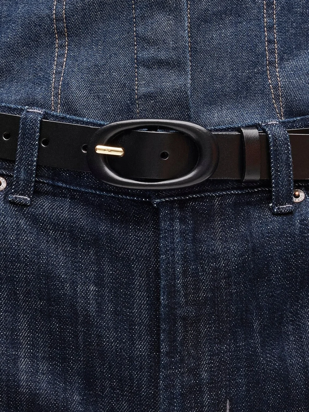 J. Crew Tonal Mid Belt In Leather